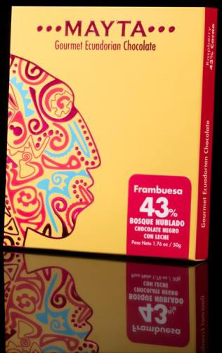 Mayta Raspberry Dark Milk 43% Cacao 50g