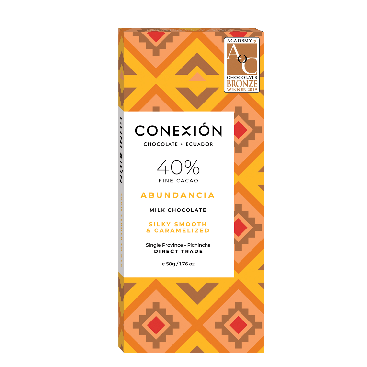 Abundancia, Caramelized Milk Chocolate 40% CONEXION 50GM