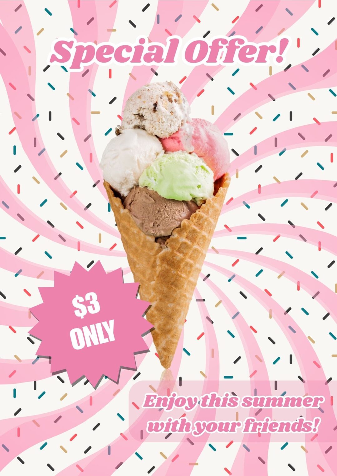 Ice-cream Ad Template
