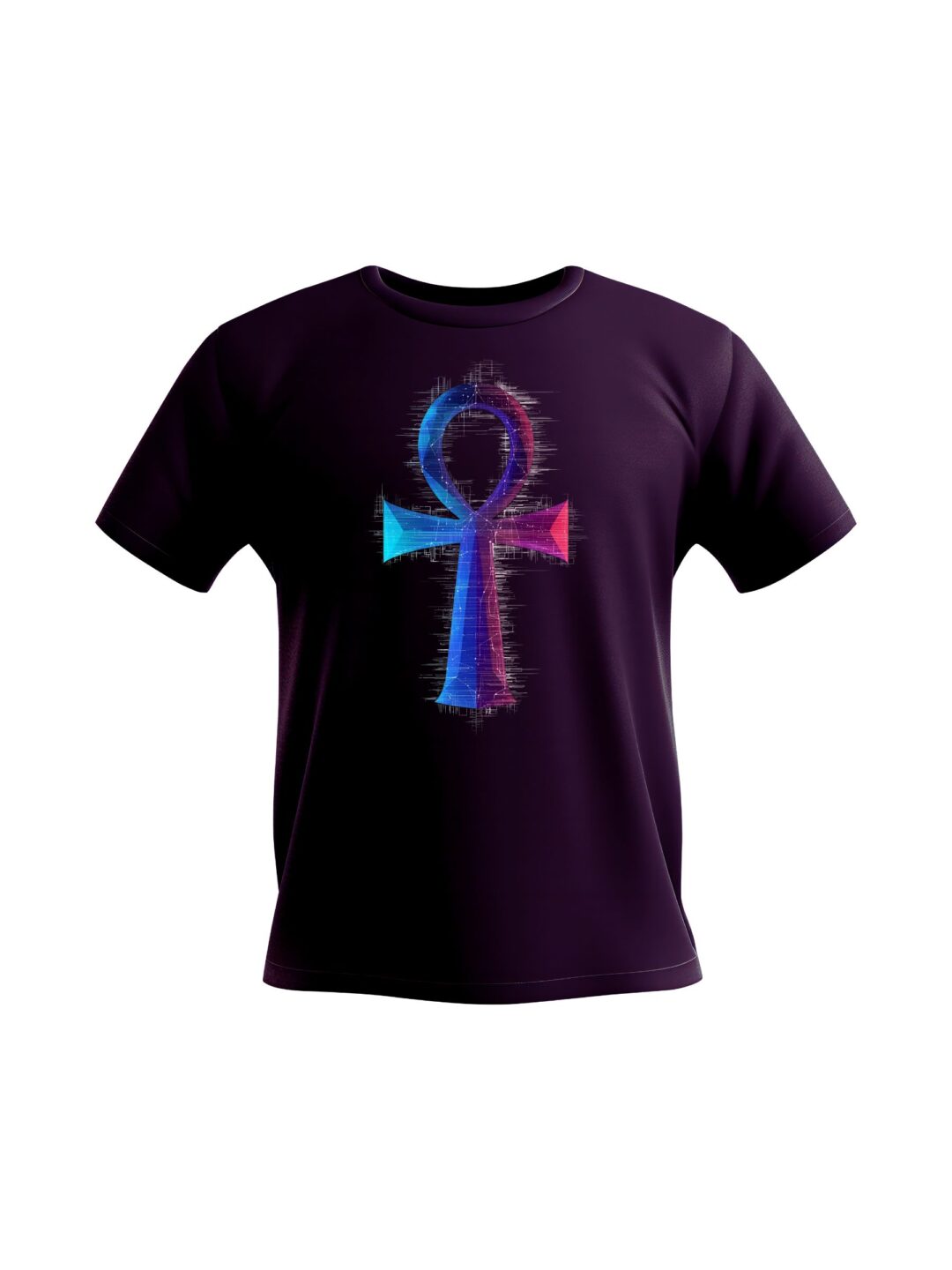 Geometric Ankh Symbol Tee - Digital Art - Image 3
