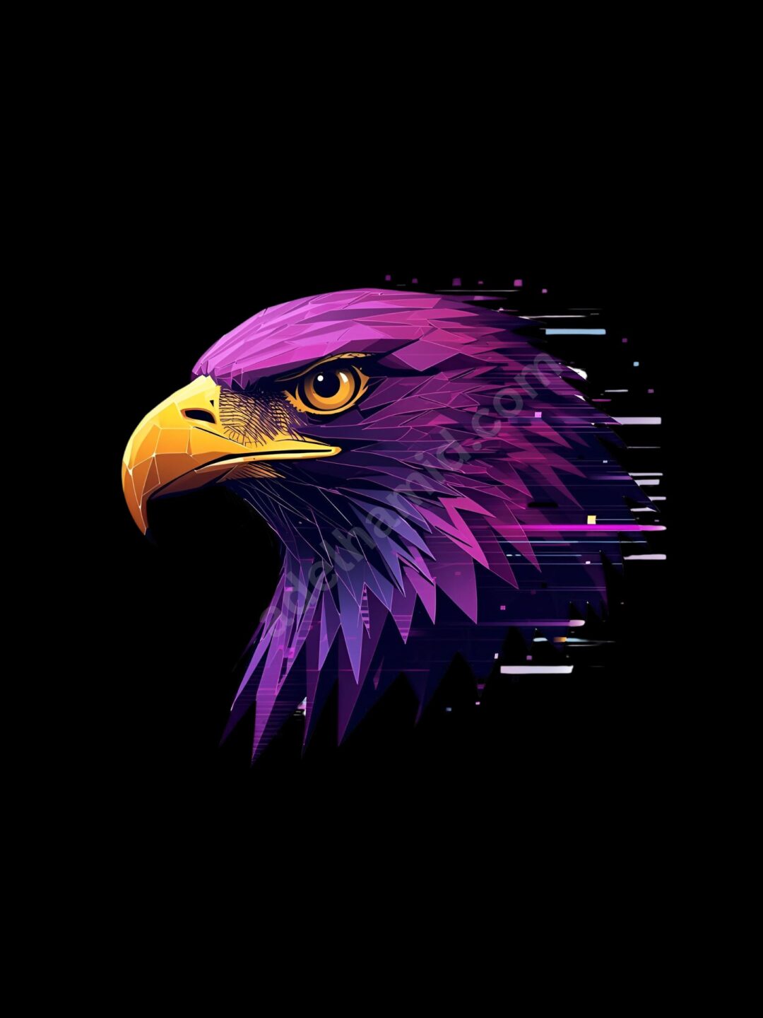 Geometric Falcon - Digital Art - Image 4