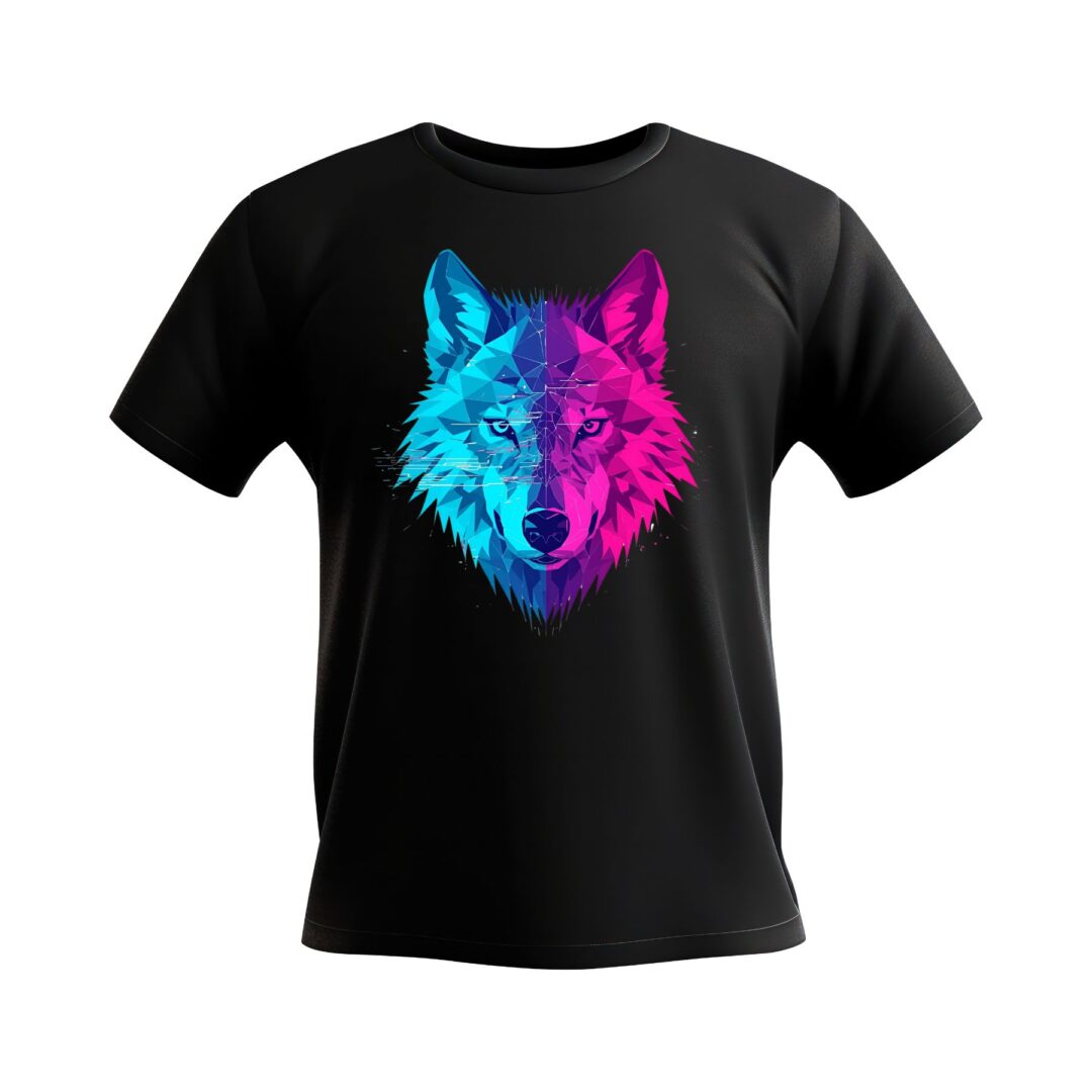 Geometric Wolf - Digital Art