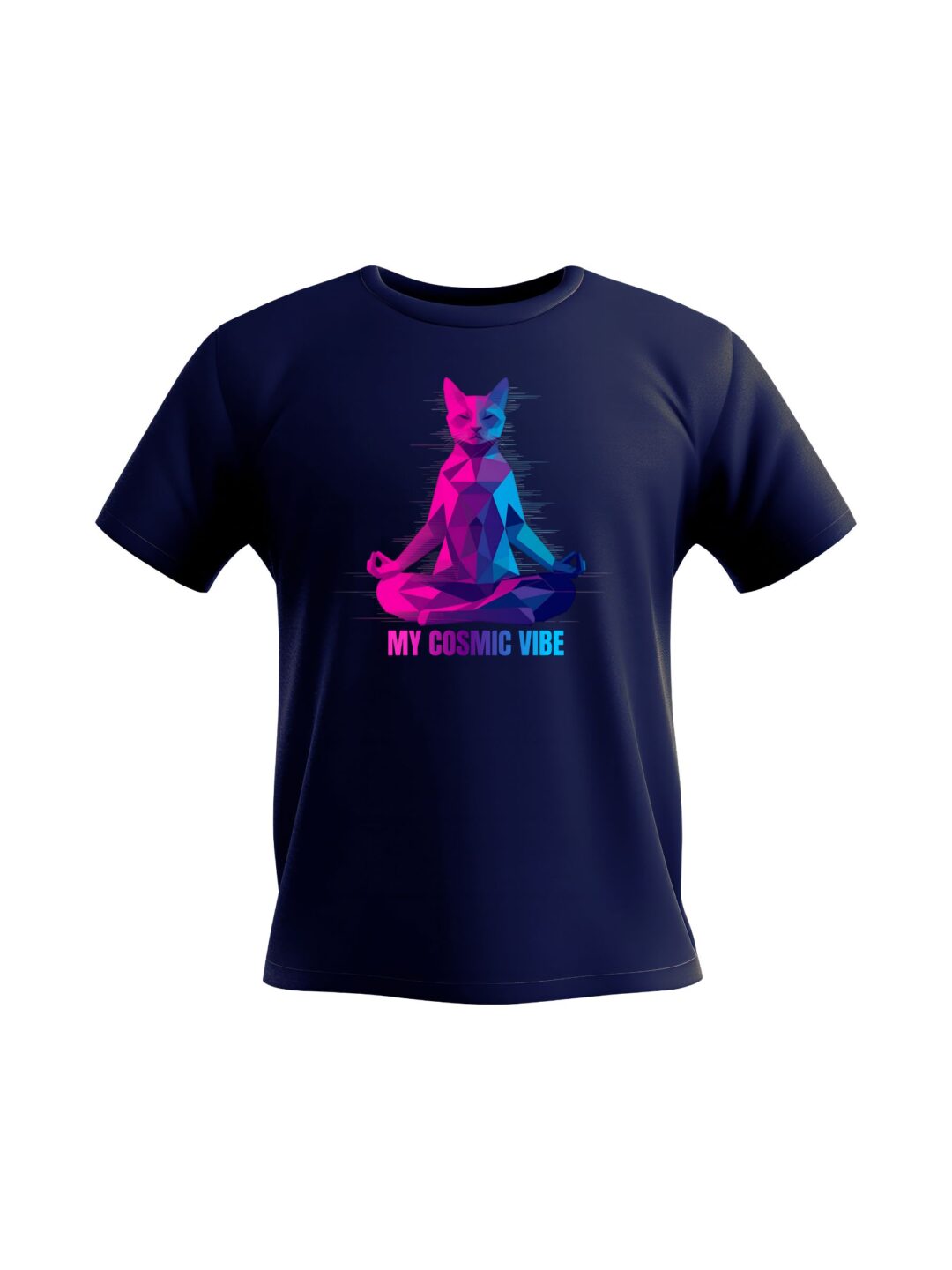 Meditating Cat - Geometric Art - Image 4