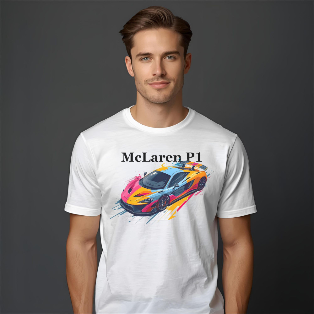 Velocity Drip – McLaren P1 Pop Art Digital Illustration