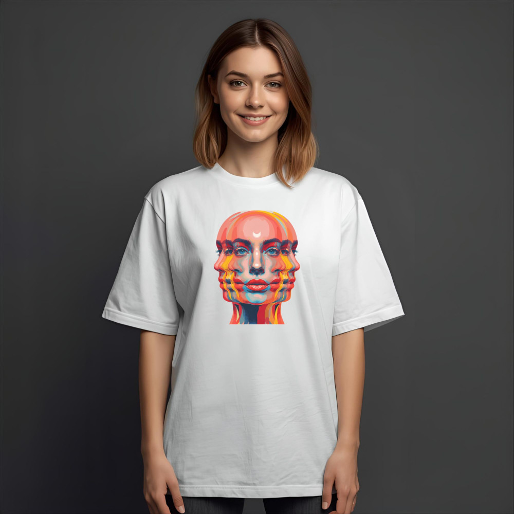 Fragmented Echo – Abstract Pop Art Digital Illustration